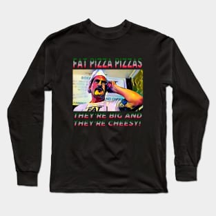 Retro Oz TV - Fat Pizza - THEY'RE BIG AND THEY'RE CHEESY! Long Sleeve T-Shirt